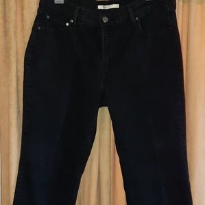 Black Levi 505 straight leg Jeans